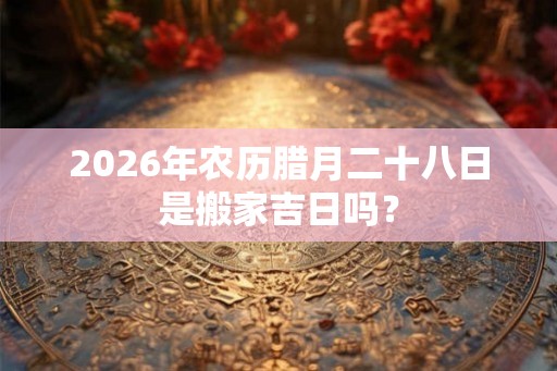 2026年农历腊月二十八日是搬家吉日吗？