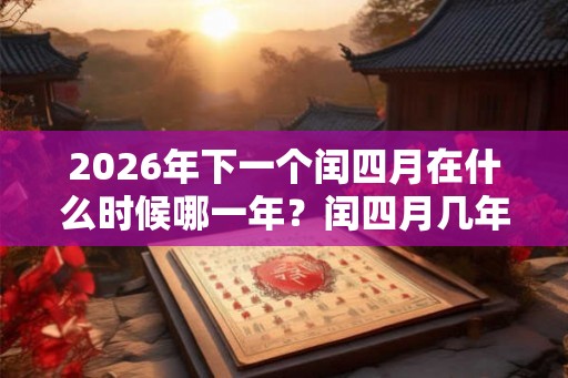 2026年下一个闰四月在什么时候哪一年?闰四月几年一次?百年内有几个闰四月? 2026年下一个闰四月在什么时候哪一年?闰四月几年一次?百年内有几个闰四月?