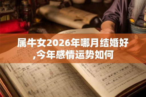 属牛女2026年哪月结婚好,今年感情运势如何