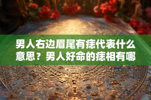男人右边眉尾有痣代表什么意思?男人好命的痣相有哪些? 男人右边眉尾有痣代表什么意思?男人好命的痣相有哪些?