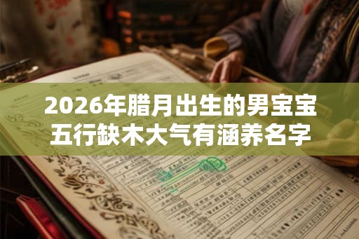 2026年腊月出生的男宝宝五行缺木大气有涵养名字