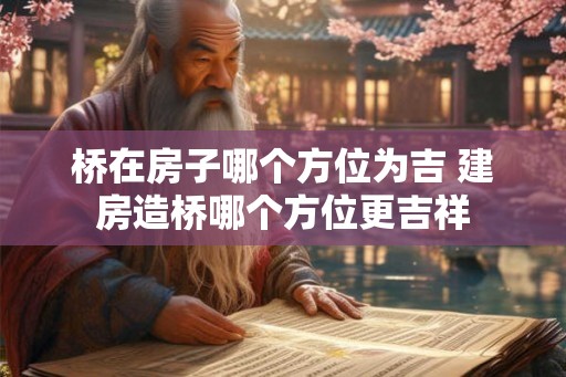 桥在房子哪个方位为吉 建房造桥哪个方位更吉祥