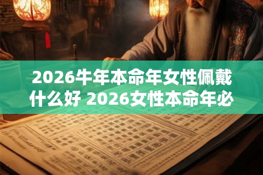 2026牛年本命年女性佩戴什么好 2026女性本命年必备佩饰 2026牛年本命年女性佩戴什么好 2026女性本命年必备佩饰