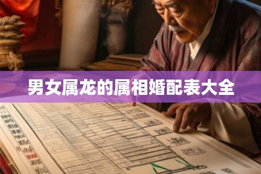 男女属龙的属相婚配表大全