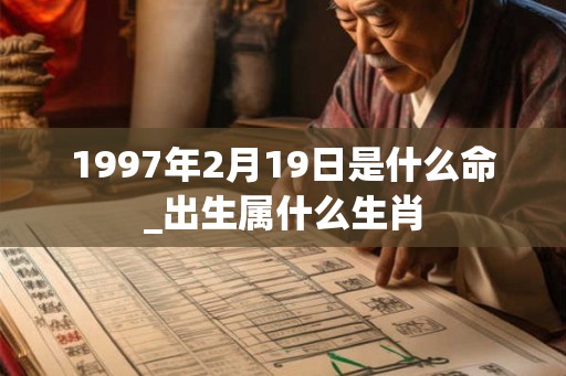 1997年2月19日是什么命_出生属什么生肖