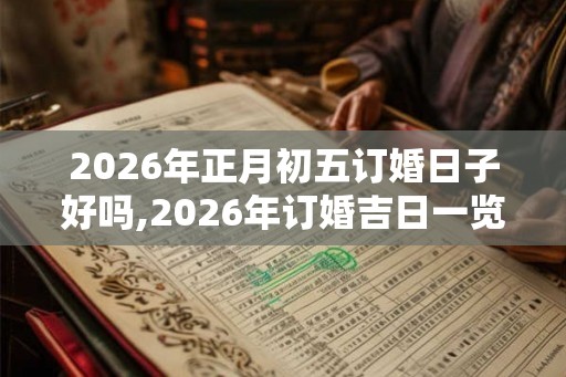 2026年正月初五订婚日子好吗,2026年订婚吉日一览表