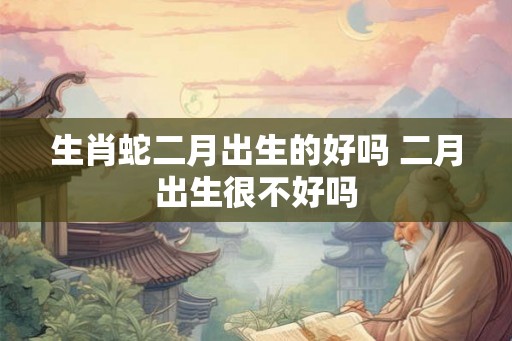 生肖蛇二月出生的好吗 二月出生很不好吗