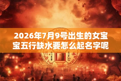 2026年7月9号出生的女宝宝五行缺水要怎么起名字呢