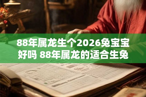 88年属龙生个2026兔宝宝好吗 88年属龙的适合生兔宝宝吗