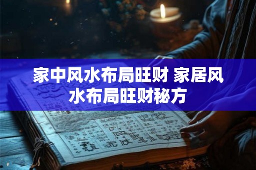 家中风水布局旺财 家居风水布局旺财秘方
