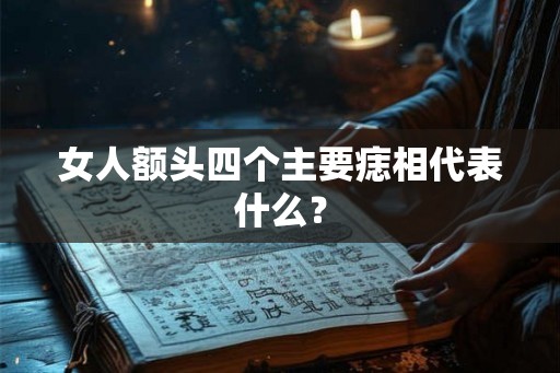 女人额头四个主要痣相代表什么？