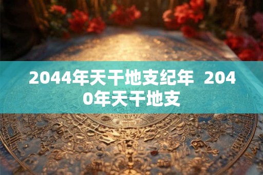 2044年天干地支纪年 2040年天干地支 2044年天干地支纪年 2040年天干地支