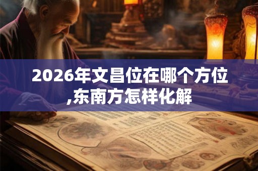 2026年文昌位在哪个方位,东南方怎样化解