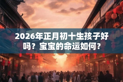 2026年正月初十生孩子好吗？宝宝的命运如何？