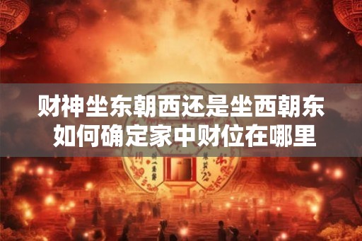 财神坐东朝西还是坐西朝东 如何确定家中财位在哪里