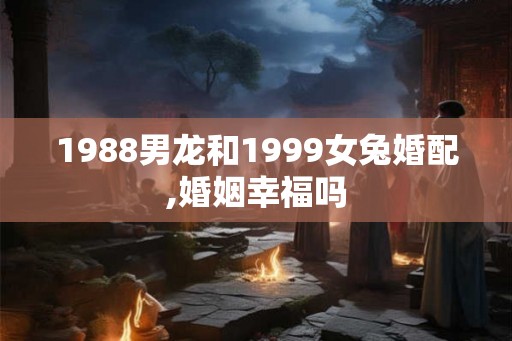 1988男龙和1999女兔婚配,婚姻幸福吗