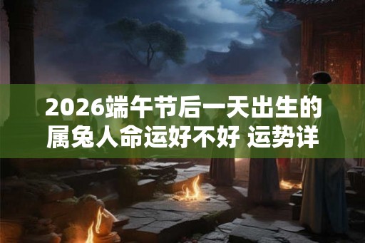 2026端午节后一天出生的属兔人命运好不好 运势详解 2026端午节后一天出生的属兔人命运好不好 运势详解