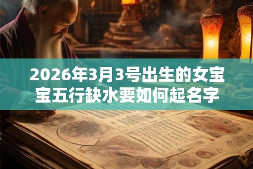 2026年3月3号出生的女宝宝五行缺水要如何起名字