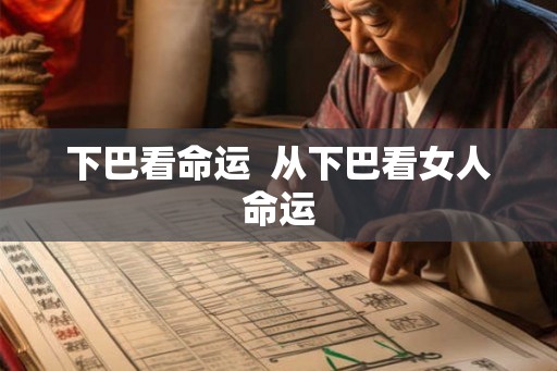 下巴看命运  从下巴看女人命运
