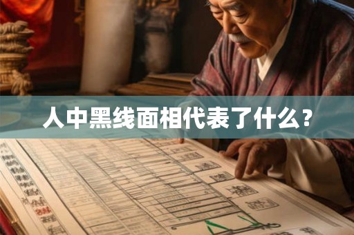 人中黑线面相代表了什么？