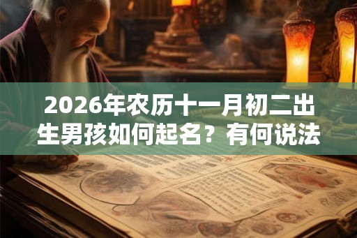 2026年农历十一月初二出生男孩如何起名？有何说法？