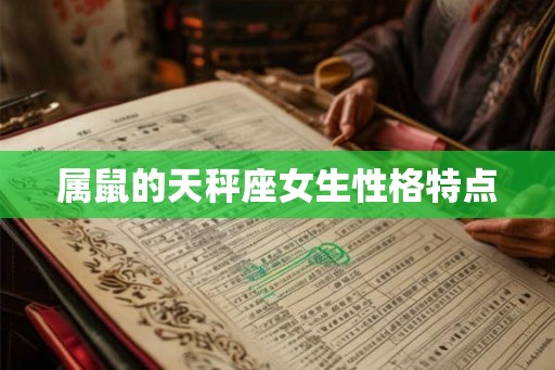 属鼠的天秤座女生性格特点