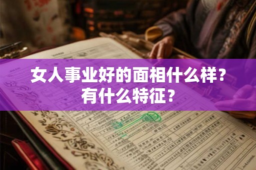 女人事业好的面相什么样?有什么特征? 女人事业好的面相什么样?有什么特征?