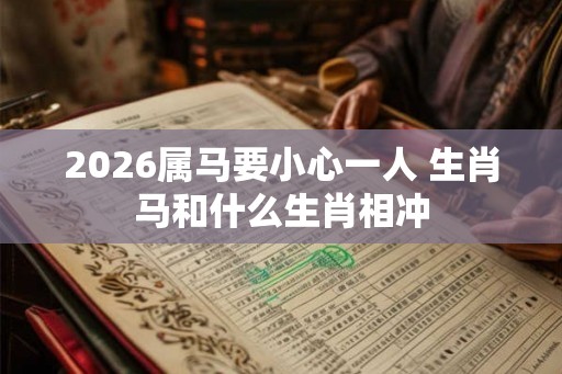2026属马要小心一人 生肖马和什么生肖相冲