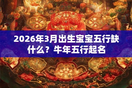 2026年3月出生宝宝五行缺什么？牛年五行起名