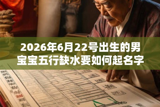 2026年6月22号出生的男宝宝五行缺水要如何起名字