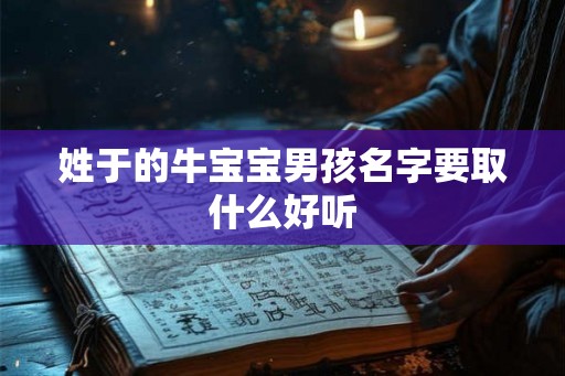 姓于的牛宝宝男孩名字要取什么好听