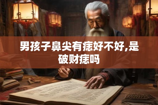 男孩子鼻尖有痣好不好,是破财痣吗 男孩子鼻尖有痣好不好,是破财痣吗