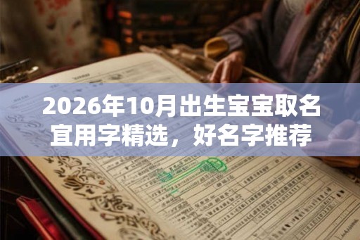 2026年10月出生宝宝取名宜用字精选，好名字推荐