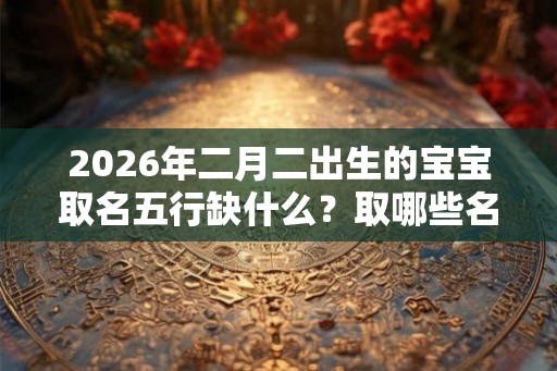2026年二月二出生的宝宝取名五行缺什么?取哪些名字好? 2026年二月二出生的宝宝取名五行缺什么?取哪些名字好?