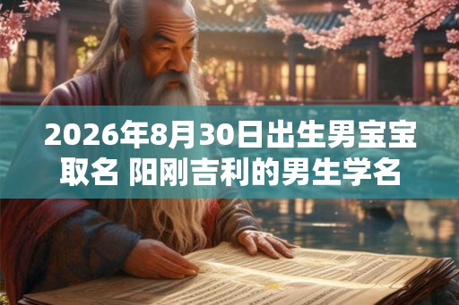 2026年8月30日出生男宝宝取名 阳刚吉利的男生学名 2026年8月30日出生男宝宝取名 阳刚吉利的男生学名