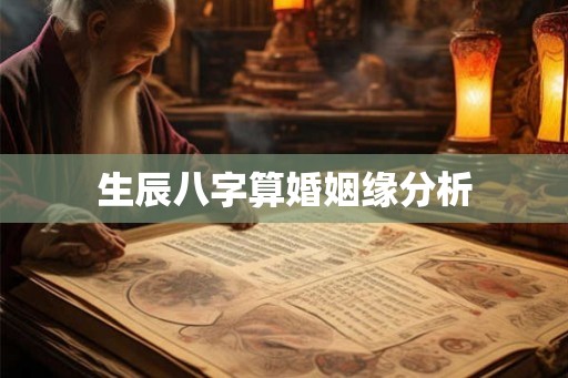 生辰八字算婚姻缘分析