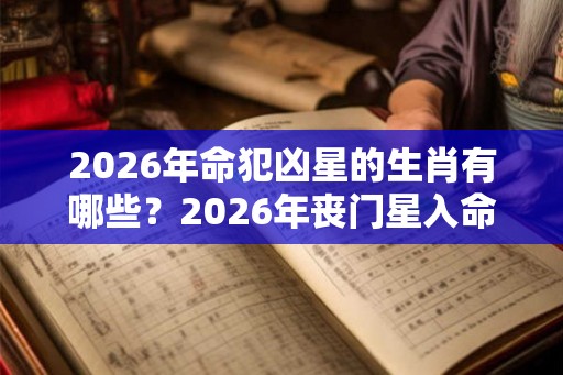 2026年命犯凶星的生肖有哪些？2026年丧门星入命的生肖