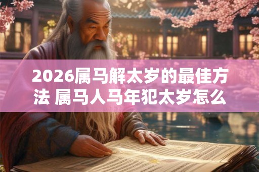 2026属马解太岁的最佳方法 属马人马年犯太岁怎么办