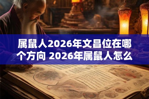 属鼠人2026年文昌位在哪个方向 2026年属鼠人怎么催旺文昌位