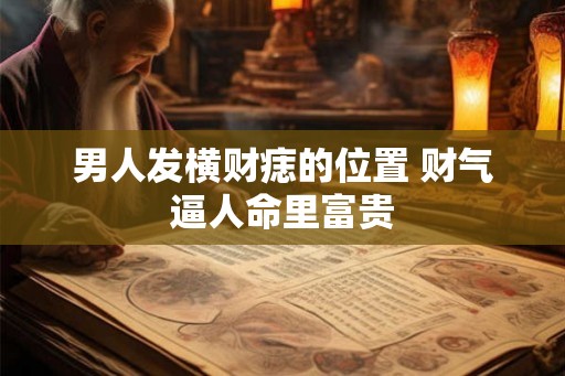 男人发横财痣的位置 财气逼人命里富贵 男人发横财痣的位置 财气逼人命里富贵