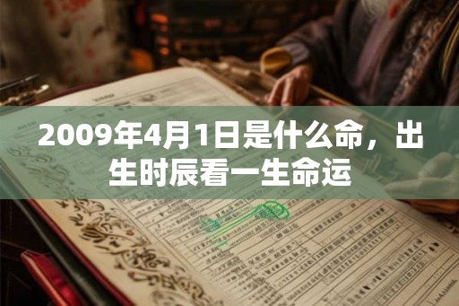 2009年4月1日是什么命，出生时辰看一生命运
