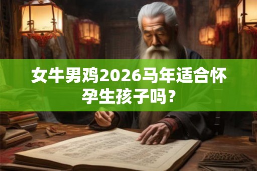 女牛男鸡2026马年适合怀孕生孩子吗？