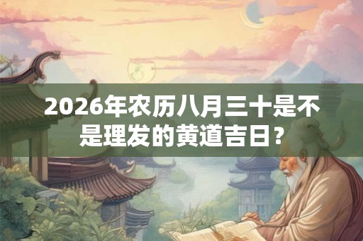 2026年农历八月三十是不是理发的黄道吉日? 2026年农历八月三十是不是理发的黄道吉日?
