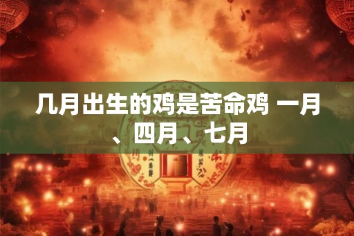几月出生的鸡是苦命鸡 一月、四月、七月 几月出生的鸡是苦命鸡 一月、四月、七月