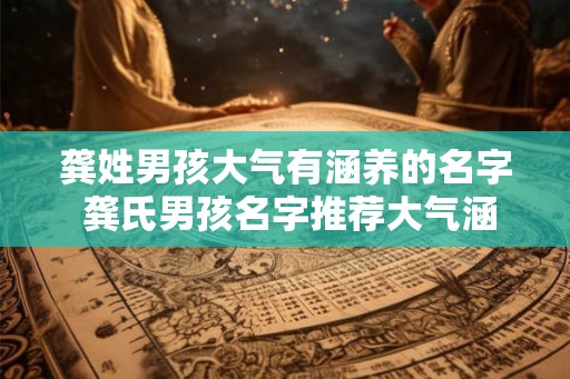 龚姓男孩大气有涵养的名字 龚氏男孩名字推荐大气涵养如何选择