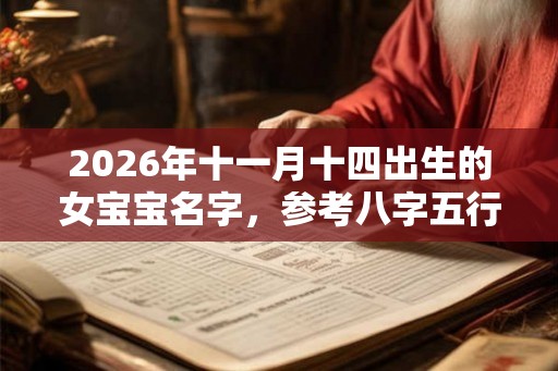 2026年十一月十四出生的女宝宝名字，参考八字五行取名