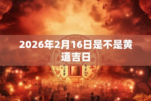2026年2月16日是不是黄道吉日