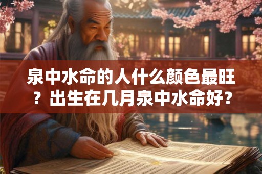 泉中水命的人什么颜色最旺？出生在几月泉中水命好？
