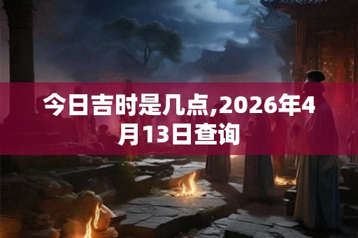 今日吉时是几点,2026年4月13日查询