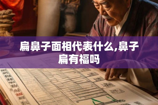 扁鼻子面相代表什么,鼻子扁有福吗